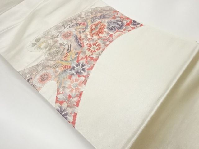 JAPANESE KIMONO / VINTAGE NAGOYA OBI / EMBROIDERY / WAVY STRIPE